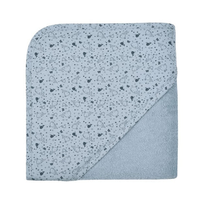 Kapuzenbadetuch 80x80 cm mit bedruckter Jersey-Kapuze