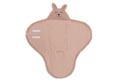 Einschlagdecke für Babyschale Hase