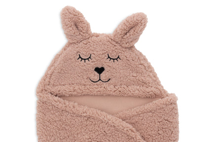 Einschlagdecke für Babyschale Hase