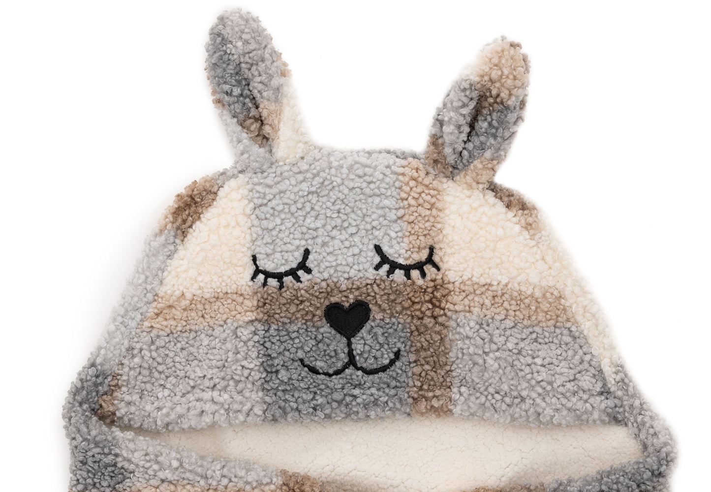 Einschlagdecke für Babyschale Hase Karo