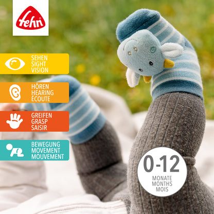 Rasselsocken Drache Einhorn Eule