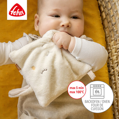 Kirschkernkissen Schaf mit Namen – personalisiertes Wärmekissen für Babys und Kinder