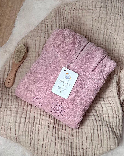 Badeponcho mit Kapuze & Ohren individuell personalisiert mit Motiv & Name