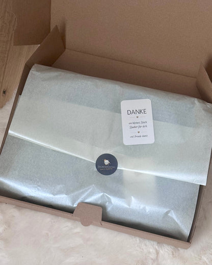 Personalisierte Musselin Babydecke mit Namen