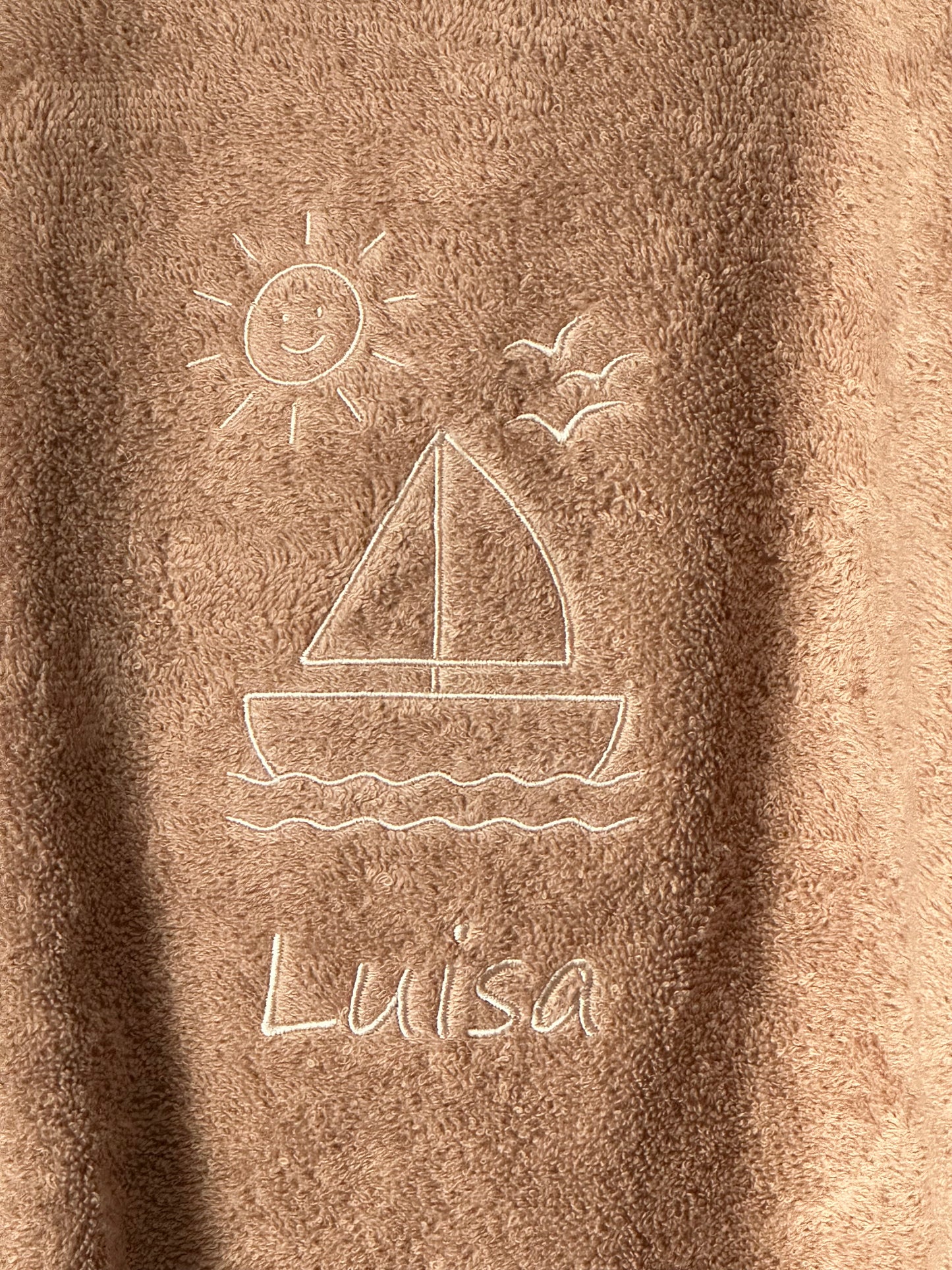 Badeponcho mit Kapuze & Ohren individuell personalisiert mit Motiv & Name