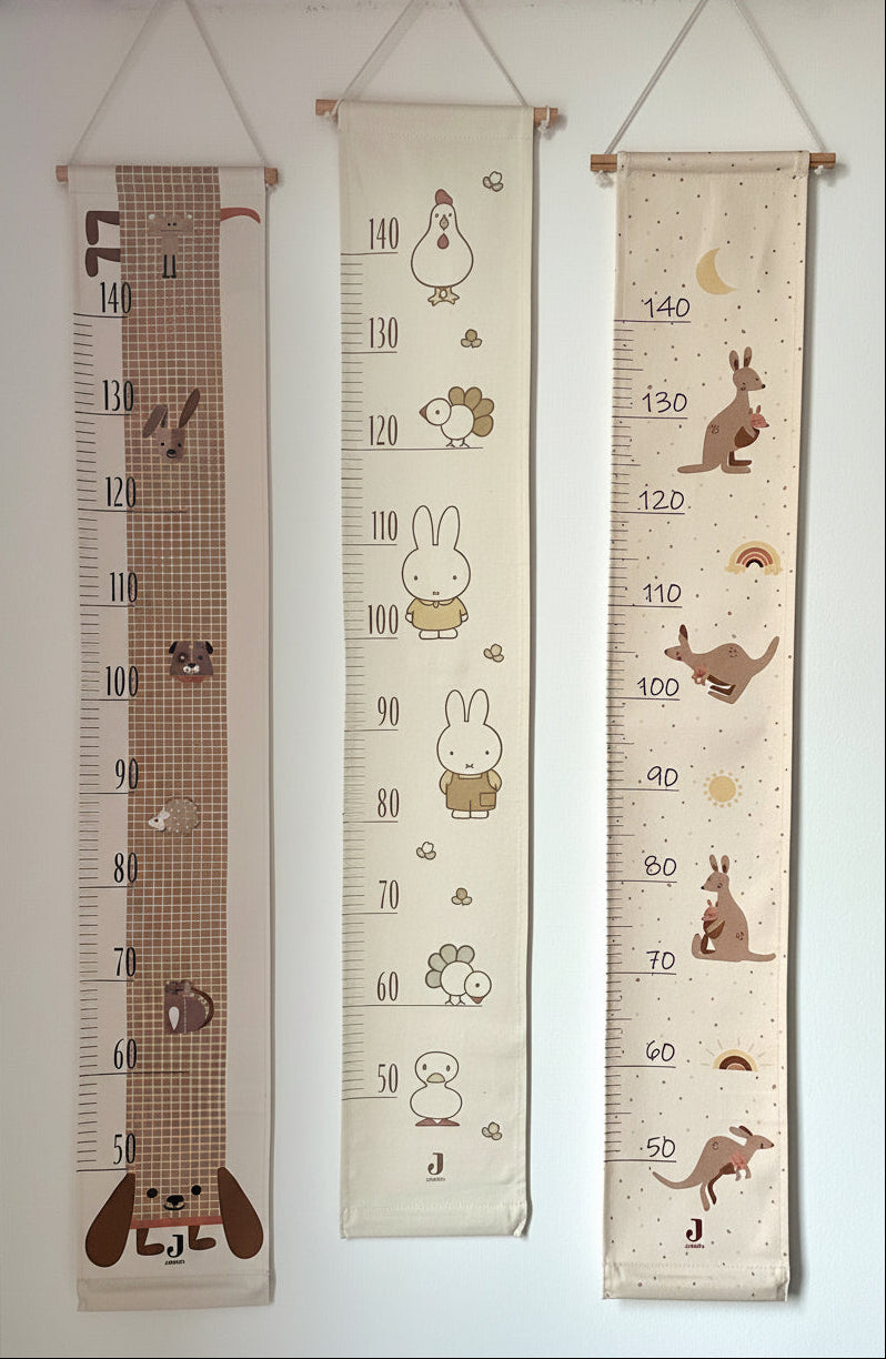 Personalisierte Messlatte Kinder - Hase Miffy | Wachstumsmesser mit Namen