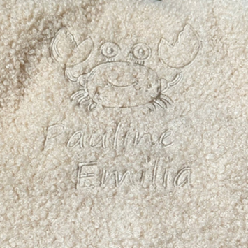 Rucksack Boucle personalisiert mit Tiermotiv + Name