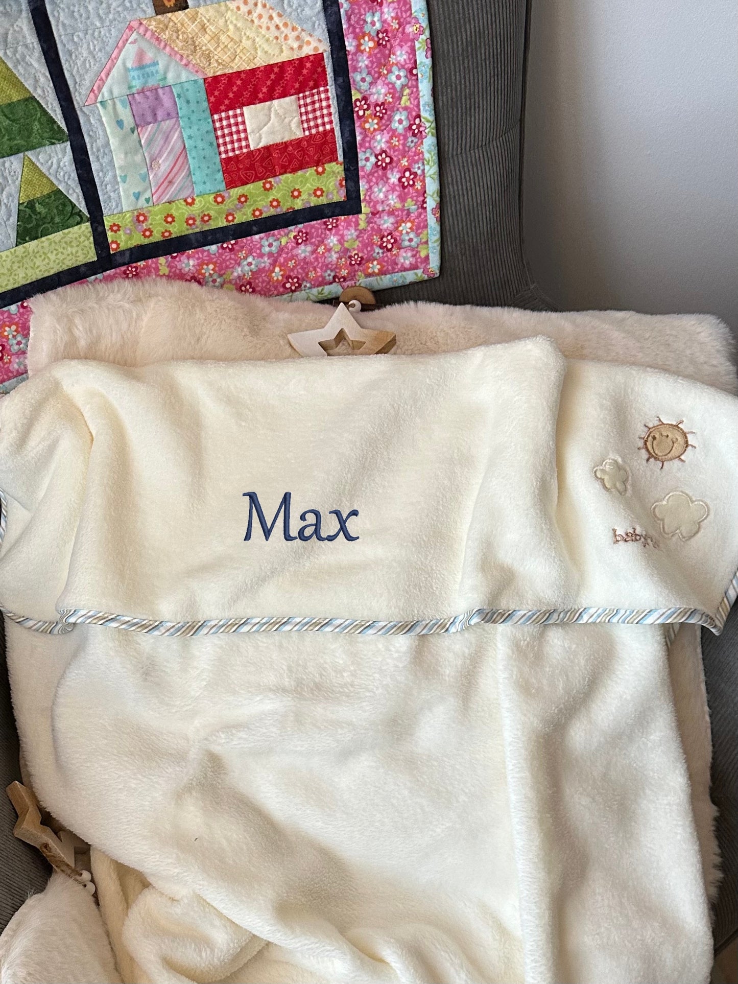 Kuscheldecke Schaf mit Namen
